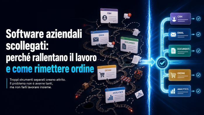 Software aziendali scollegati: perché rallentano il lavoro e come rimettere ordine