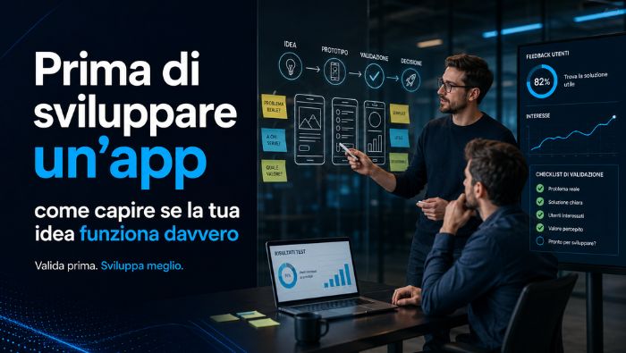 Prima di sviluppare un’app: come capire se la tua idea funziona davvero