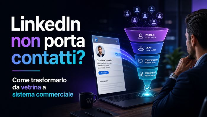LinkedIn non porta contatti? Come trasformarlo da vetrina a sistema commerciale