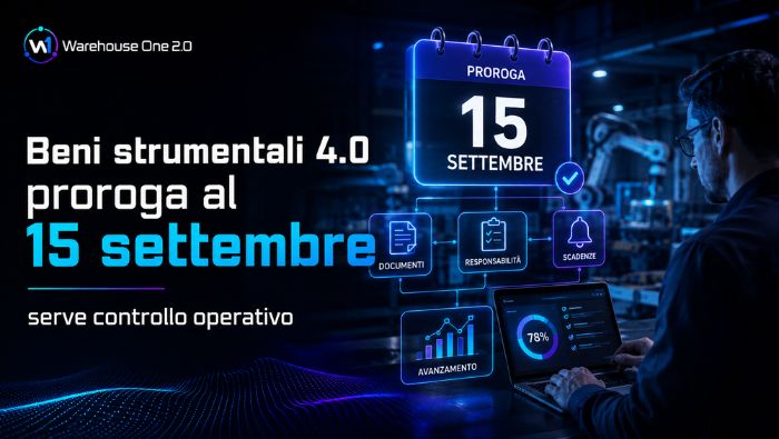 Beni strumentali 4.0: proroga al 15 settembre, ma serve controllo operativo